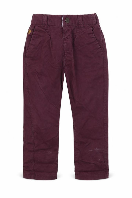 Front view of Next Baby Purple Colourblock Cargo Jeans, size 12-18, Months