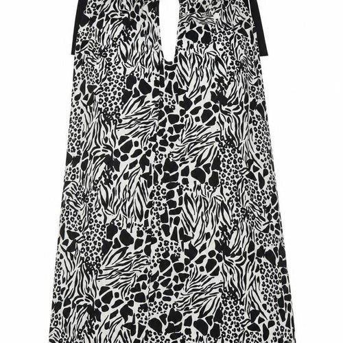 Pep&Co Womens Black Animal Print  A-Line  Size 8