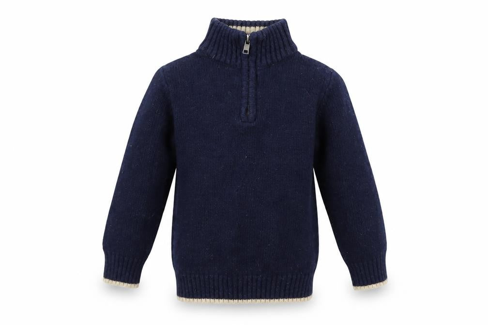 Front view of griffin wille boys’ blue jacket, size 3, years