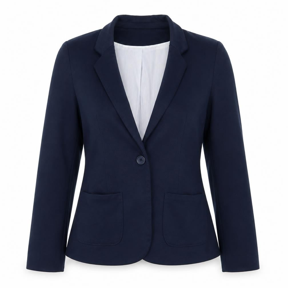 Front view of Cotton On women’s blue jacket blazer, size M