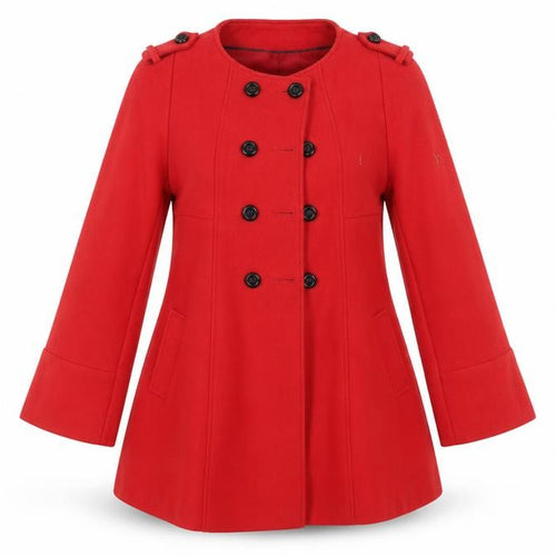 F&F Womens Red   Pea Coat Coat Size 12