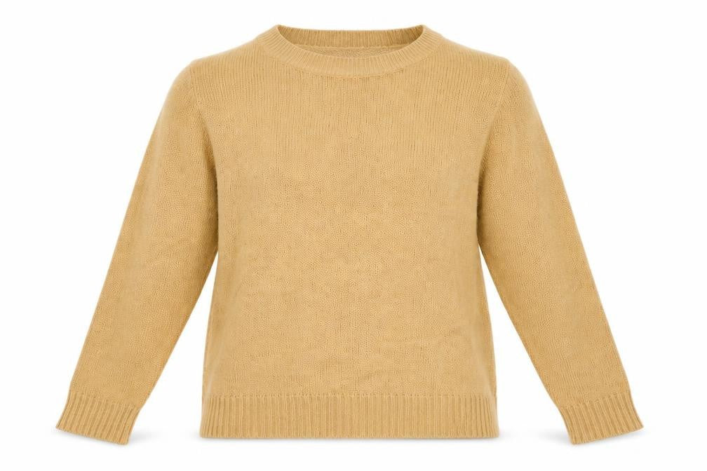 Front view of Divided by H&M women’s beige jumper, size L