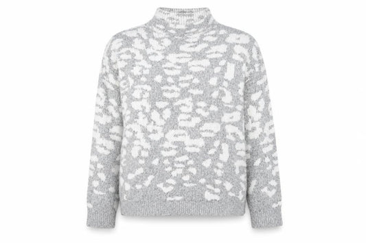 Front view of F&F women’s grey jumper, size UK 14