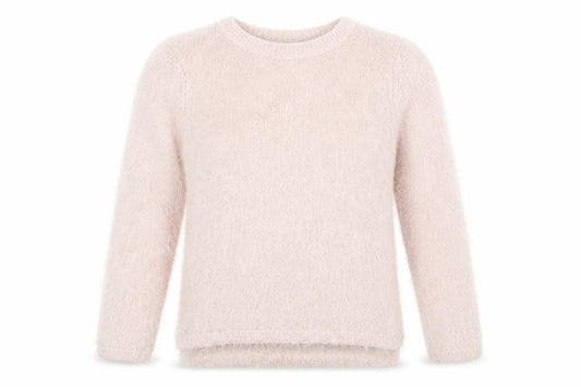 Front view of H&M girls’ pink jumper, size 9-10, years