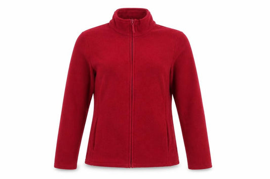 Front view of Marks & Spencer women’s red jacket, size UK 10