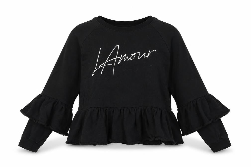 influence Womens Black   Pullover Sweatshirt Size 12