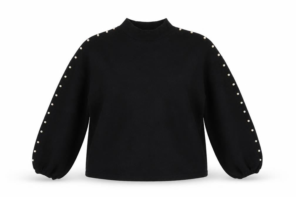 Front view of George women’s black knit jumper, size L