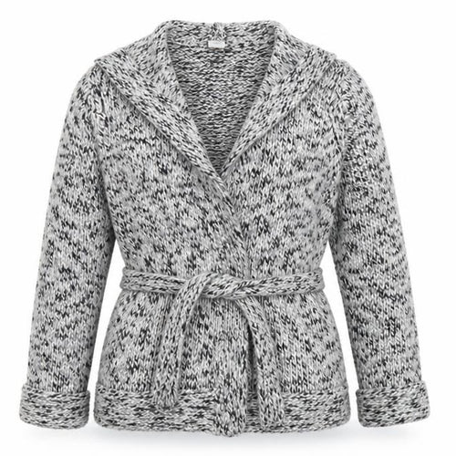 New Look Womens Grey  Knit Jacket Coatigan Size 14