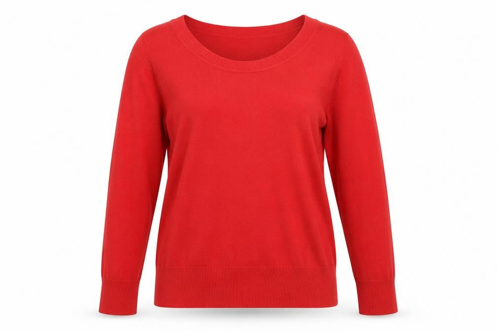 George Womens Red  Knit Pullover Jumper Size 14