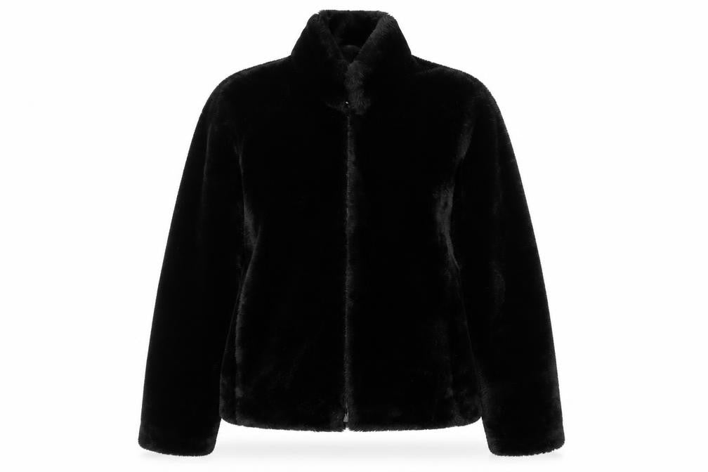 Front view of George women’s black jacket coatigan, size S