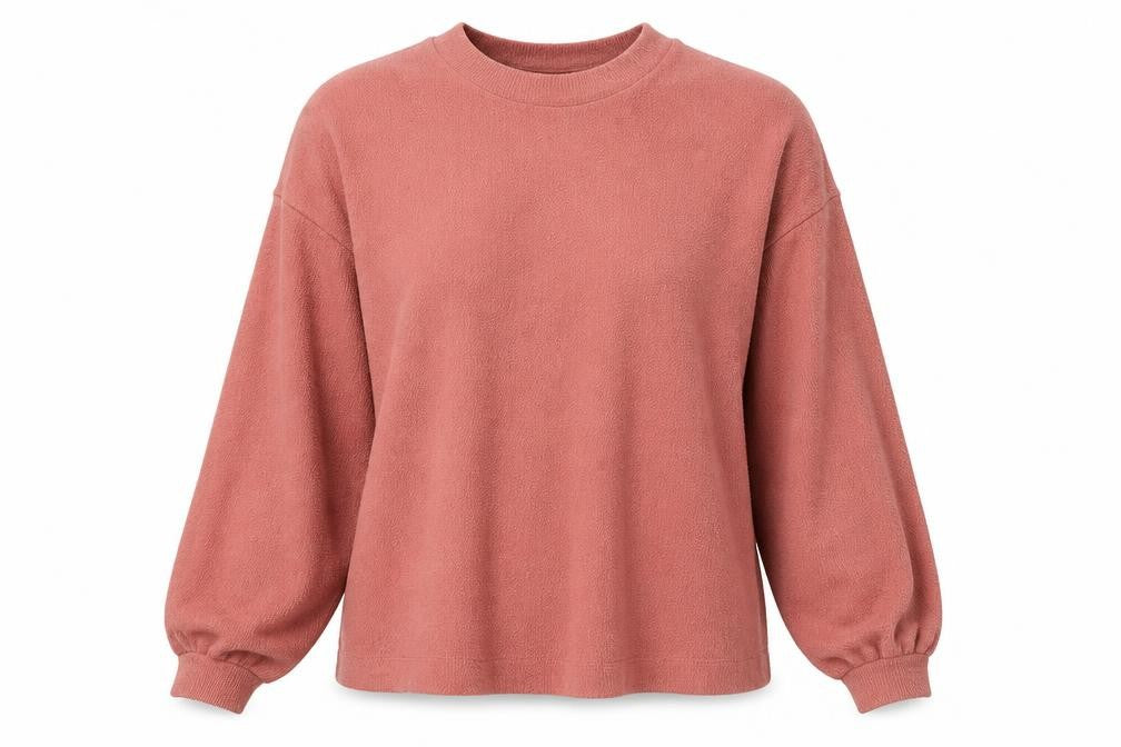 Front view of Astradivarius women’s pink jumper, size S