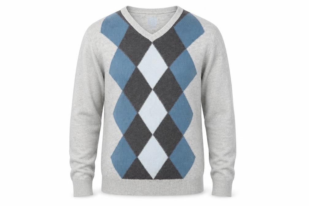 Front view of Burton men’s grey jumper, size M