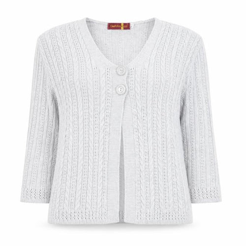 Charlotte Gold Womens Grey  Knit Jacket Coatigan Size XL