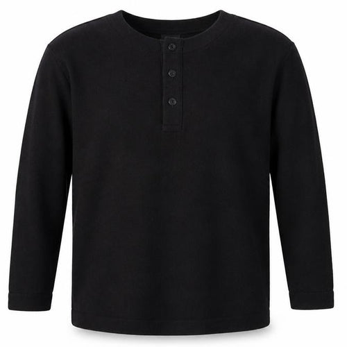 Preworn Mens Black   Henley Jumper Size L