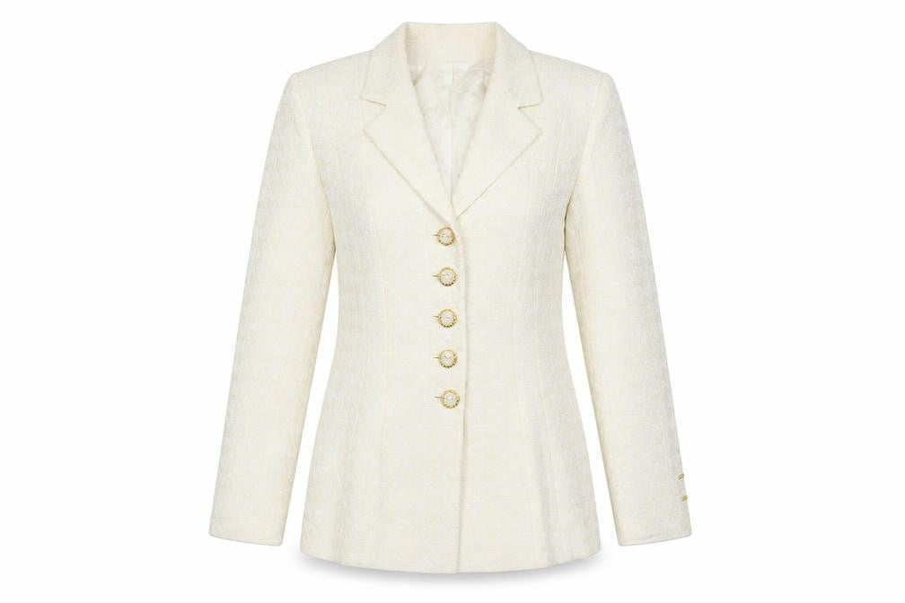 Preworn Womens White   Jacket  Size 38