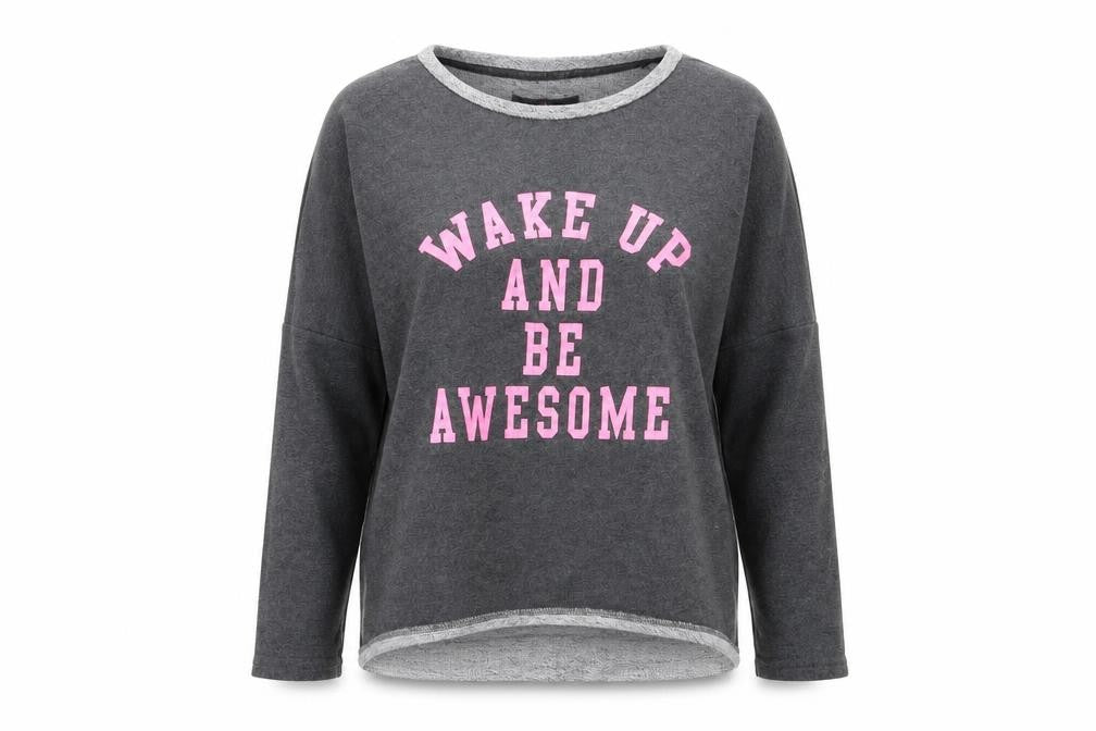 boux Womens Grey   Pullover Jumper Size 8  - wake up and be awesome