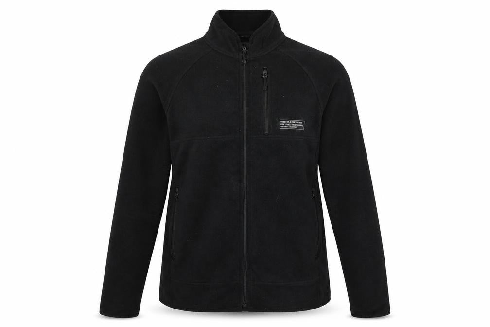Front view of Primark women’s black fleece jacket, size XS