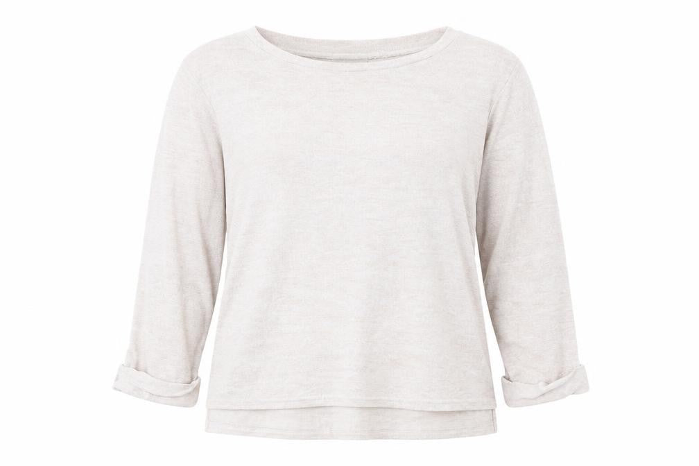 Front view of River Island women’s pink jumper, size UK 14