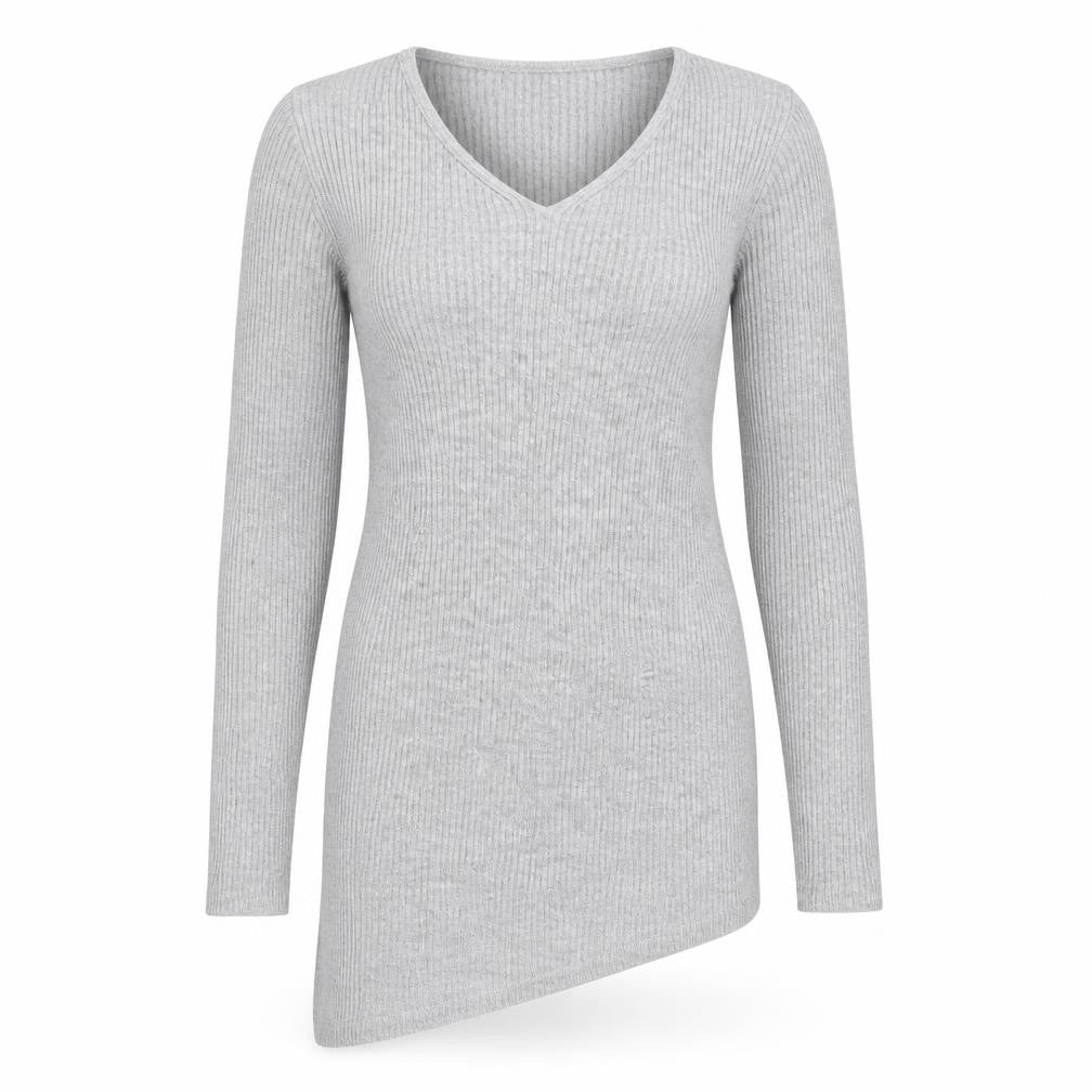 Front view of Dorothy Perkins women’s grey jumper, size UK 10