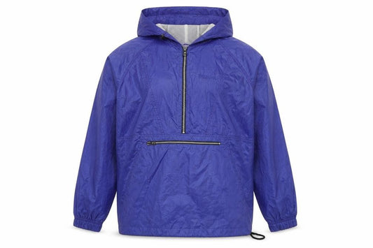 Front view of Wilson men’s blue anorak jacket, size S