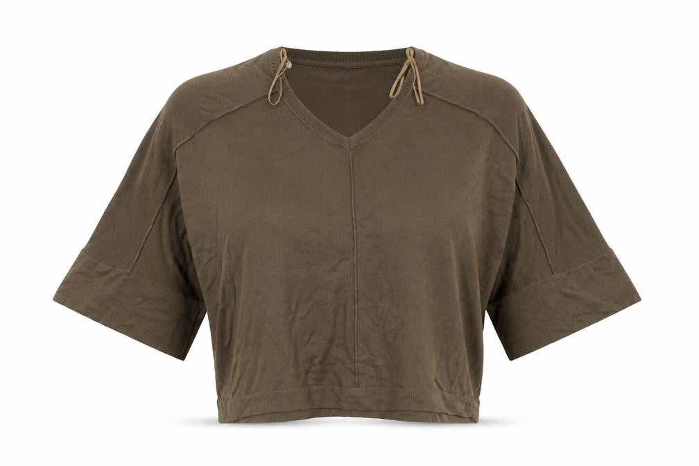 Next Womens Green  Knit Basic T-Shirt Size XS
