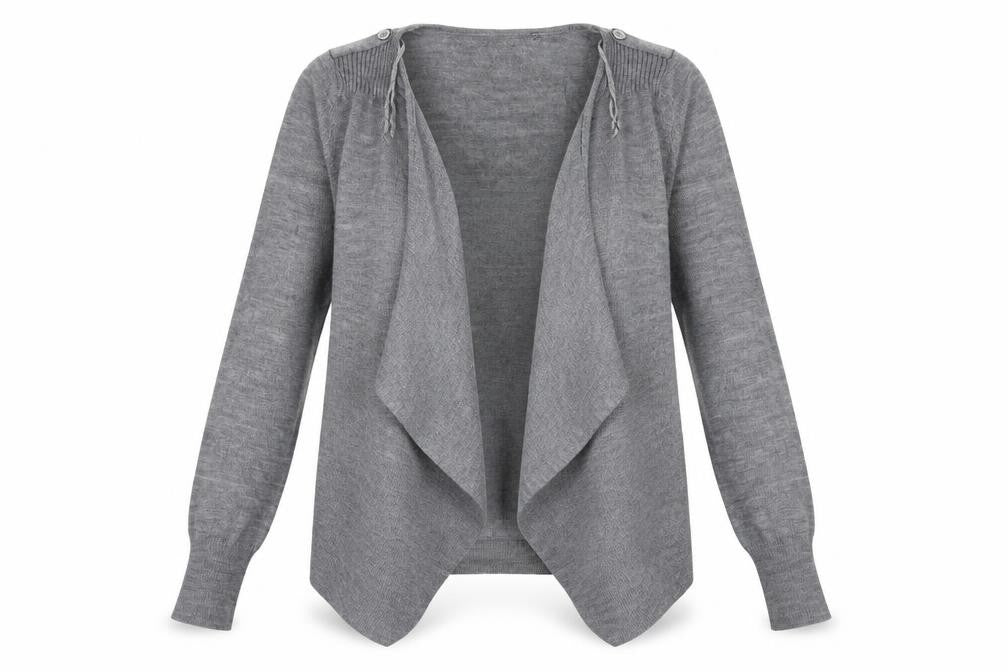 George Womens Grey  Knit Cardigan Jumper Size 14
