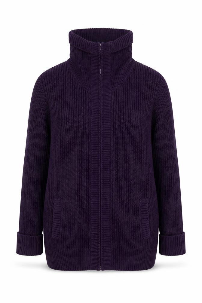 BHS Womens Purple   Full Zip Jumper Size 18