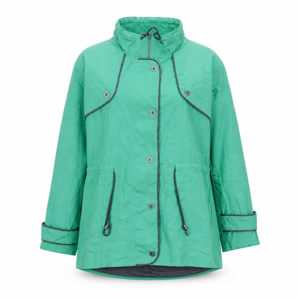 Newport Womens Green Paisley  Jacket Coat Size 12