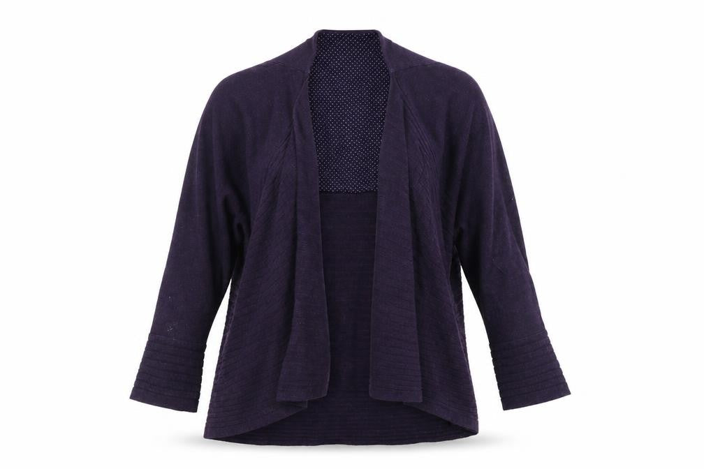 M&S Womens Purple   Cardigan Jumper Size 12