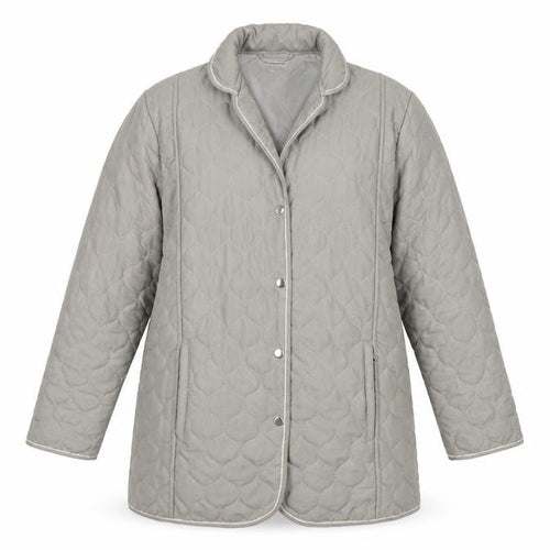 Gabriella Vicenga Womens Grey   Quilted Coat Size 10
