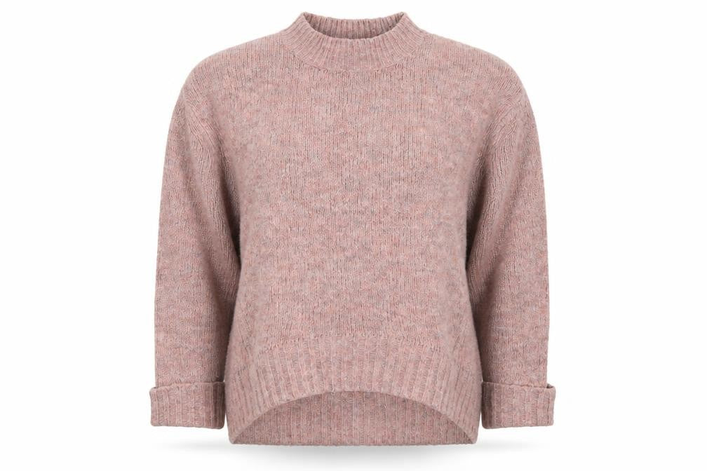 Front view of New Look women’s pink jumper, size S