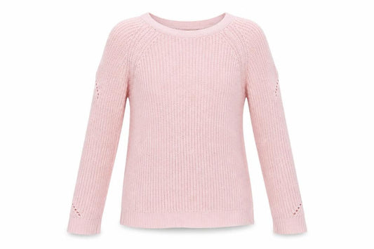 Front view of Candy Couture girls’ pink jumper, size 14, years