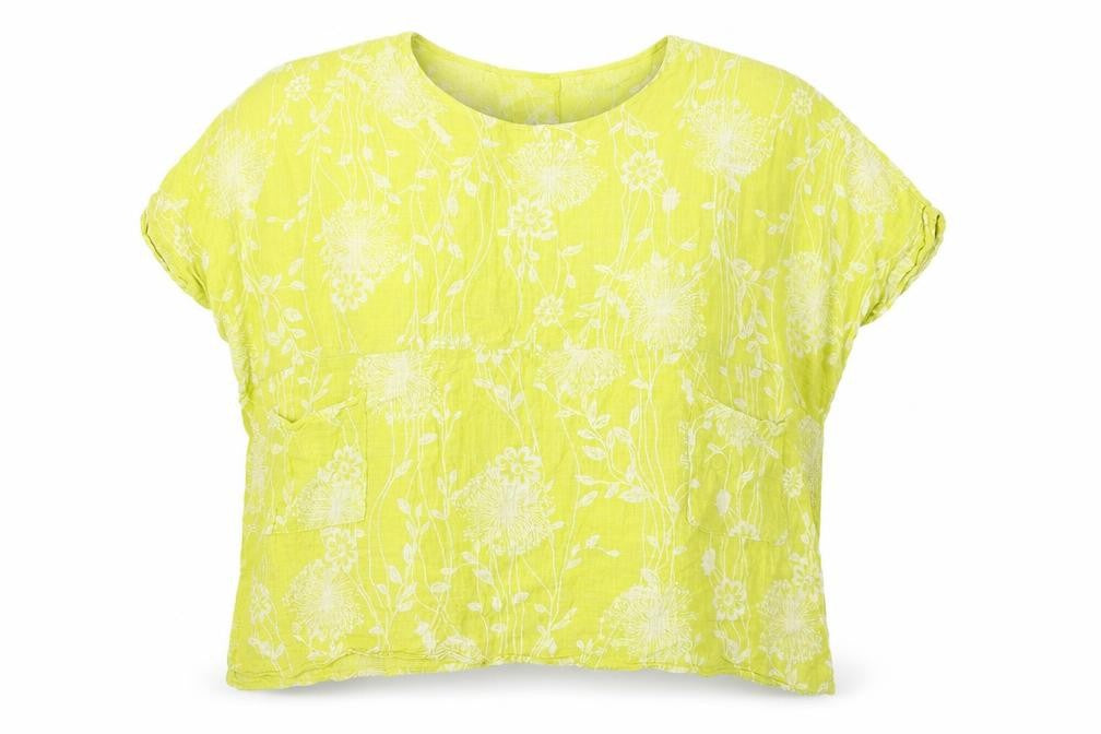 Preworn Womens Yellow   Basic Blouse One Size  - star