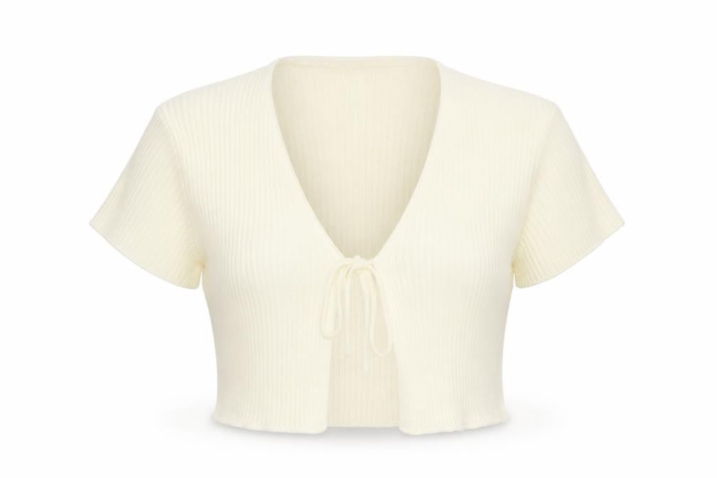 Nasty Gal Womens White  Knit Cardigan Jumper Size 10