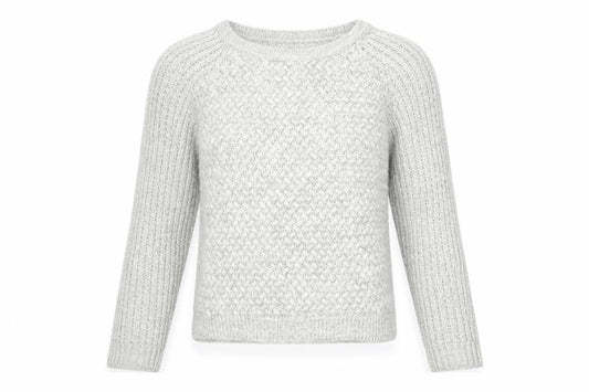 Front view of Select women’s grey knit jumper, size UK 12