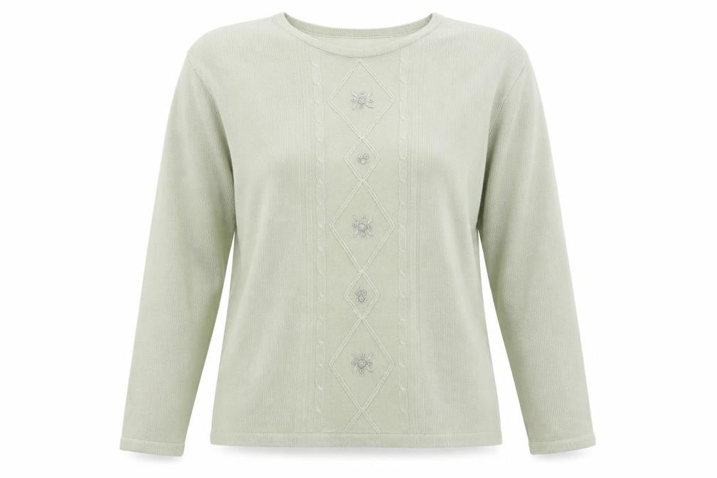 Akal Collection Womens Green   Pullover Jumper Size L