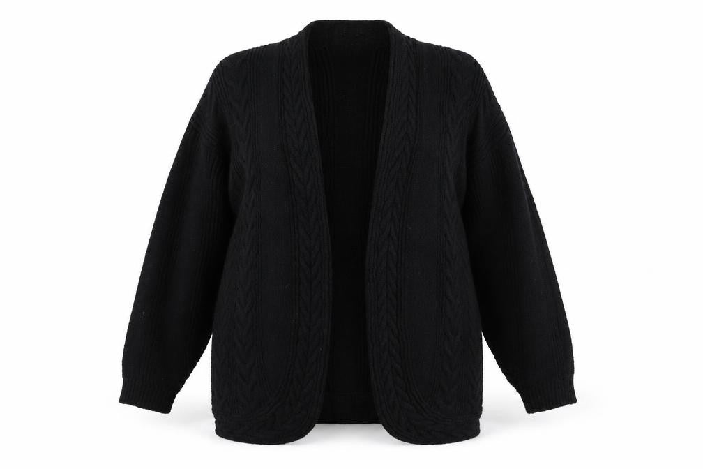 Front view of Soft wear women’s black jumper, size S