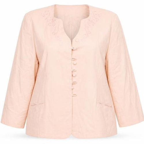 Caselle Womens Pink Floral  Jacket Coatigan Size 14