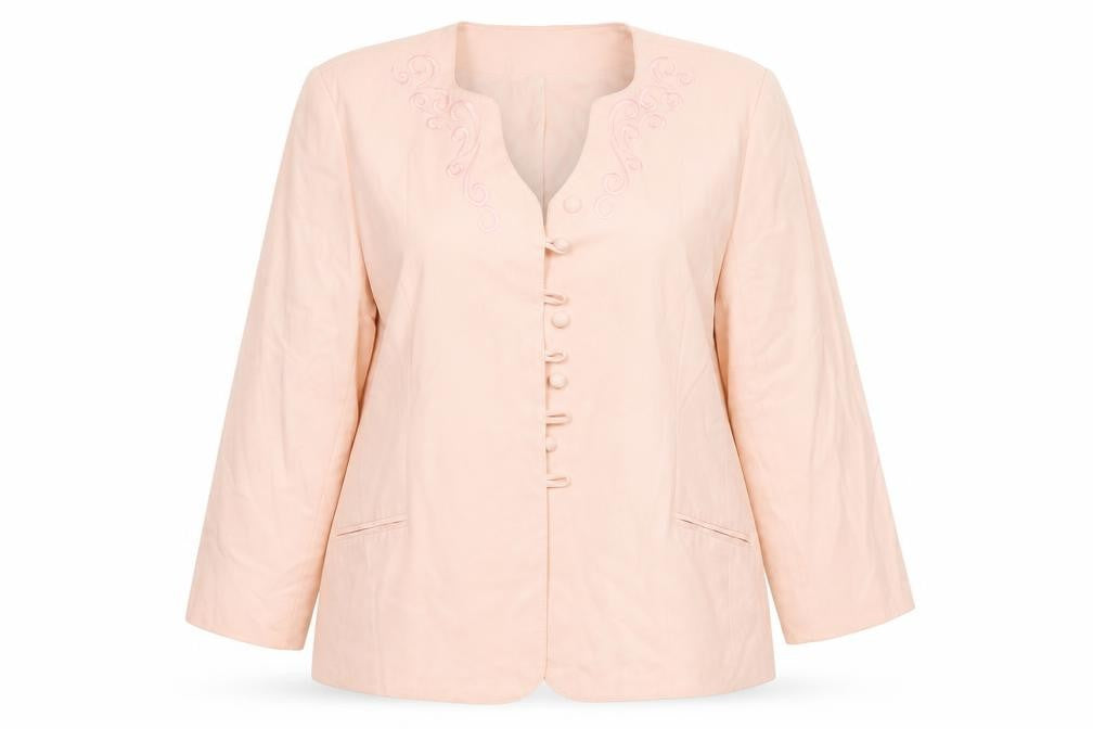 Caselle Womens Pink Floral  Jacket Coatigan Size 14