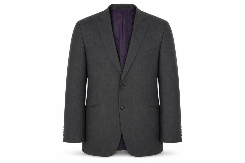 Front view of Marks & Spencer men’s grey jacket suit jacket, size 42