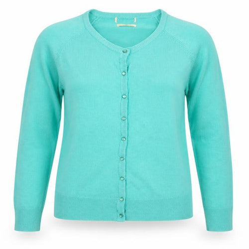 Sarah Hamilton Womens Green  Knit Cardigan Jumper Size S