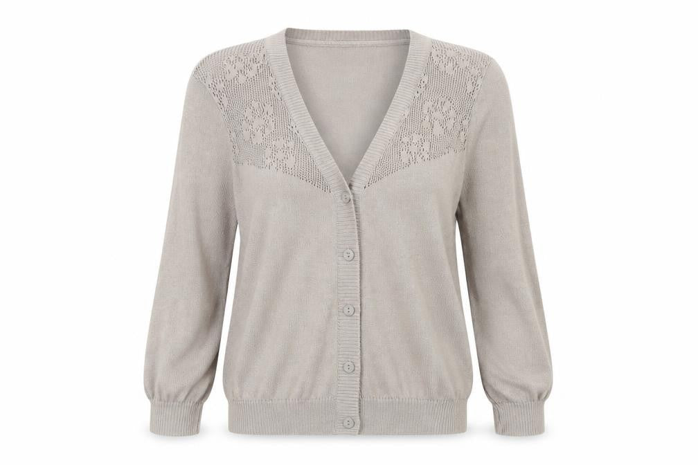 George Womens Beige  Knit Cardigan Jumper Size 14