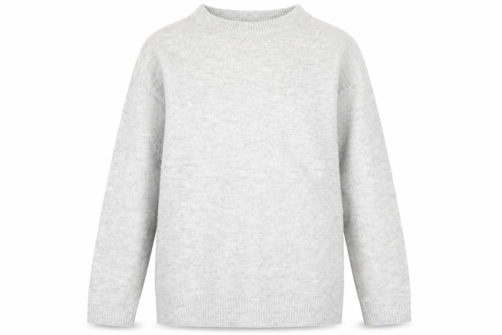 Front view of George women’s grey knit jumper, size UK 8