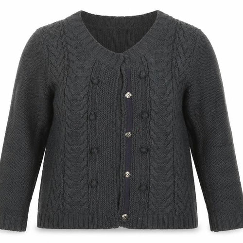 M&Co Womens Grey  Knit Cardigan Jumper Size XL