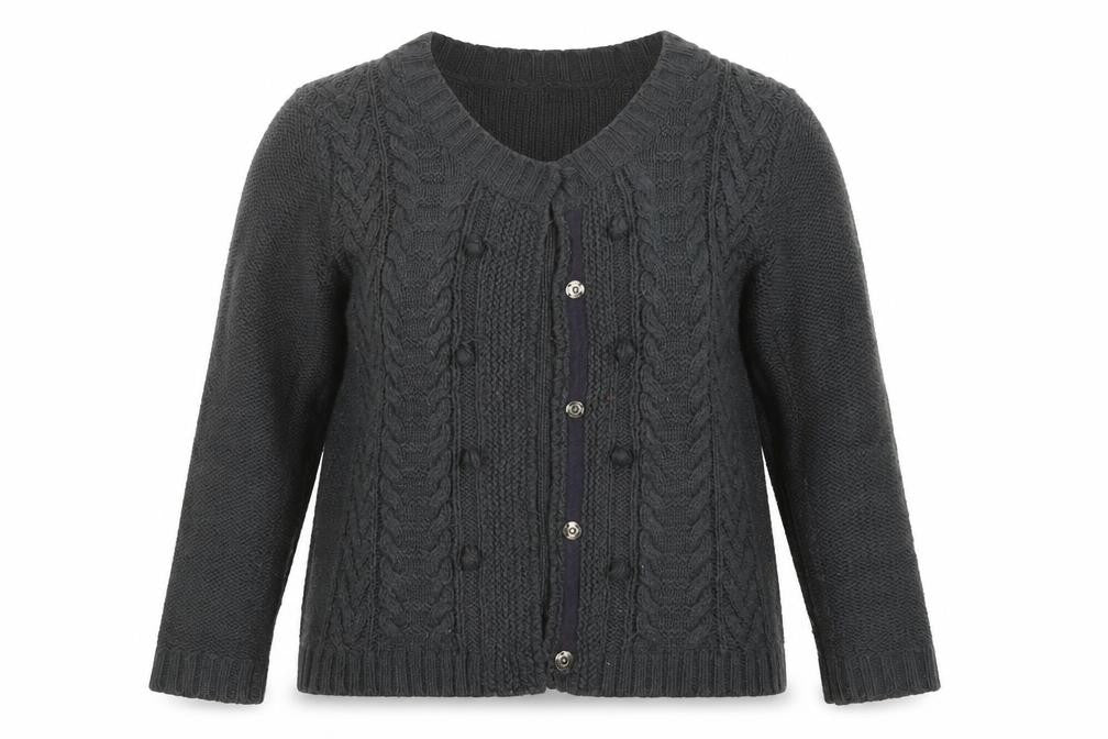 M&Co Womens Grey  Knit Cardigan Jumper Size XL
