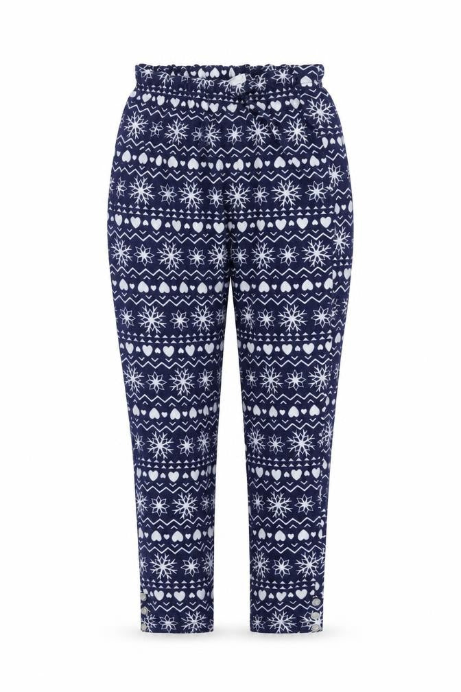 New Look Womens Blue Geometric  Top Lounge Pants Size 8