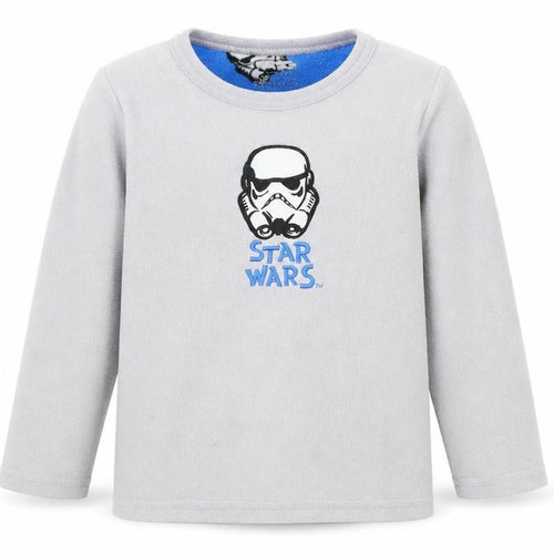Rebel Boys Grey Colourblock   Pyjama Top Size 5 Years  - star wars