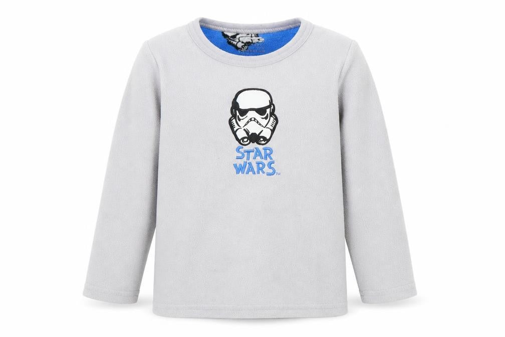 Rebel Boys Grey Colourblock   Pyjama Top Size 5 Years  - star wars