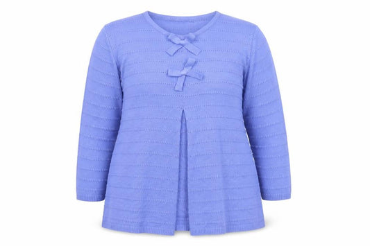 Front view of Tatup women’s blue basic t-shirt, size UK 14