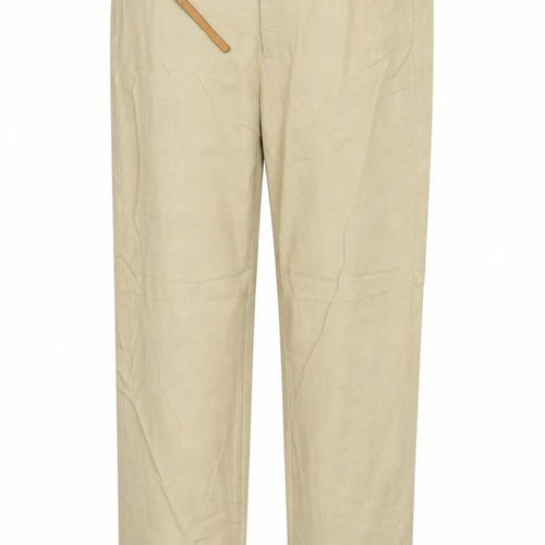 Zara Womens Beige   Trousers  Size 12 L27 in - BELTED